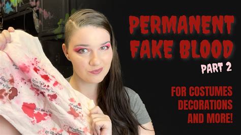 how to paint fake blood on clothes|how to spray blood on shirts.